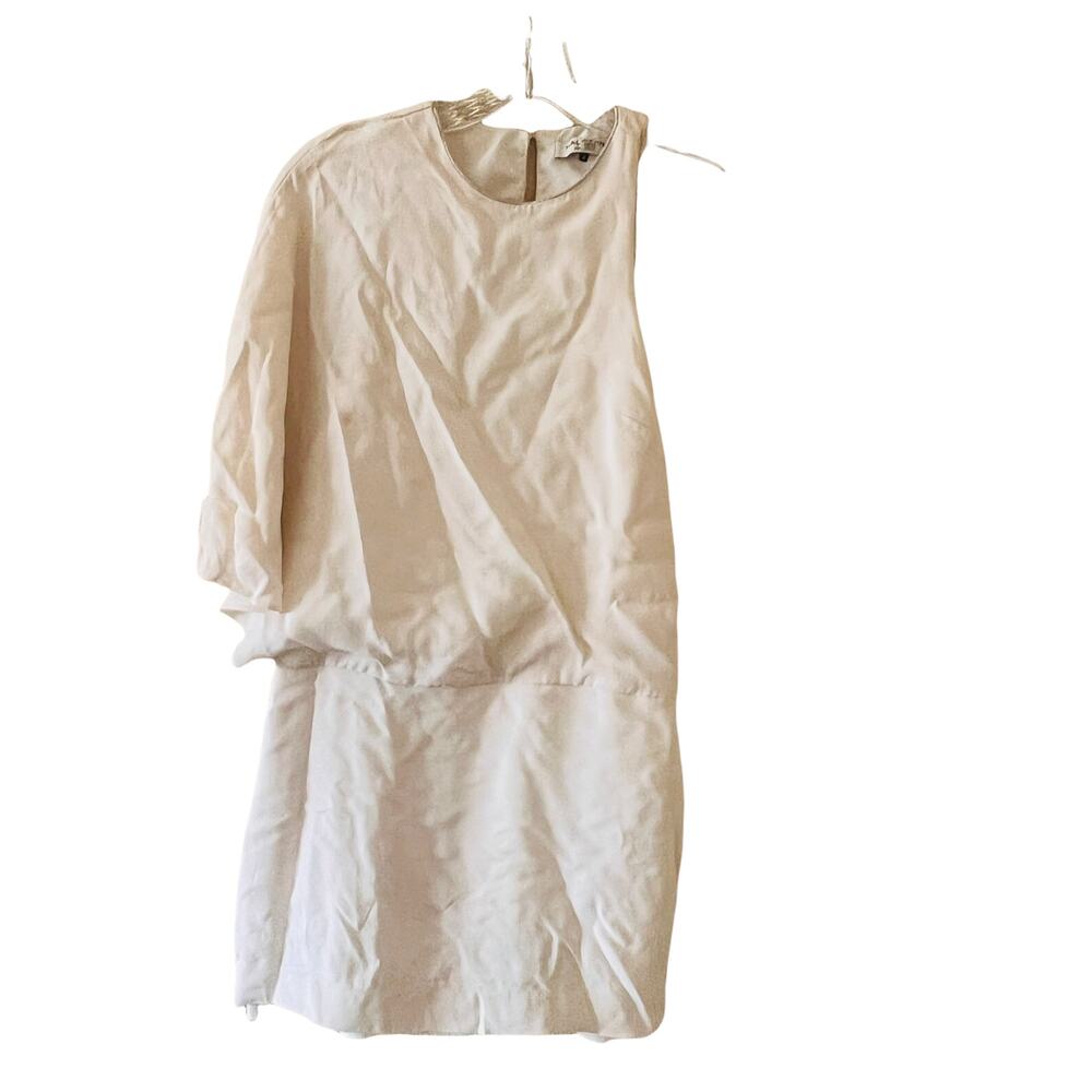 Halston Heritage Silk Blend One Shoulder Dress Size 2 - Picture 2 of 10